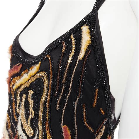 vestito imitazione versace animaler|new VERSACE 2020 Runway Virtus Animalier bead embellished .